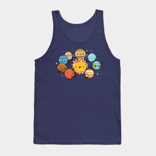 Planets camping Tank Top